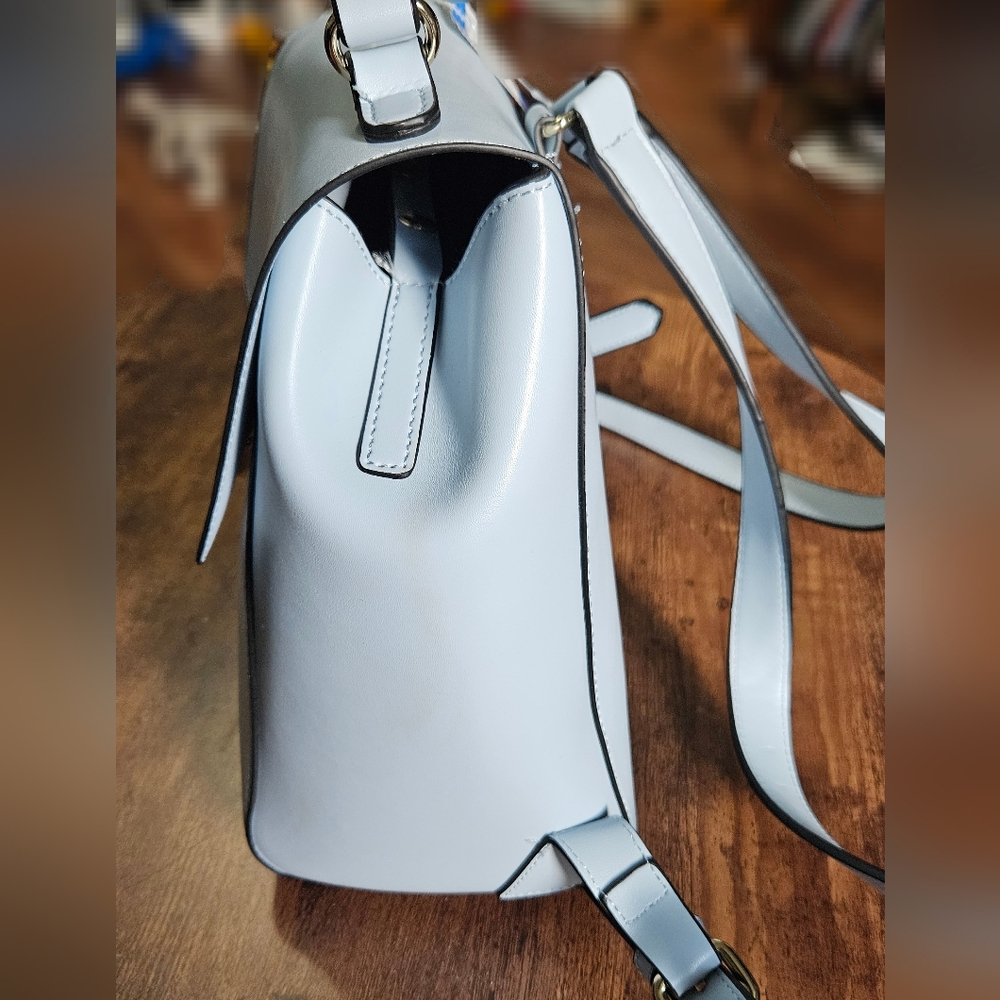 Zara Basic Collection Light Blue Backpack - Loose… - image 4